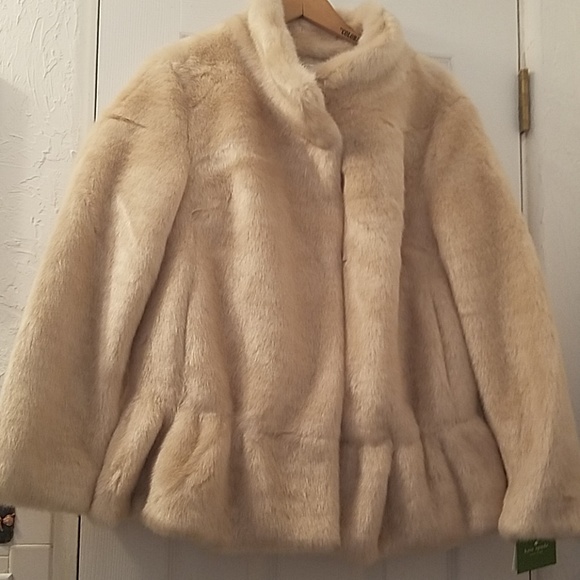 KATE SPADE | Faux Mink Coat NEW - Picture 3 of 8